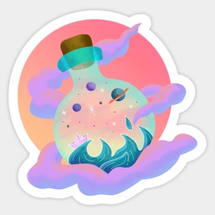 Neon Magic Potion Sticker